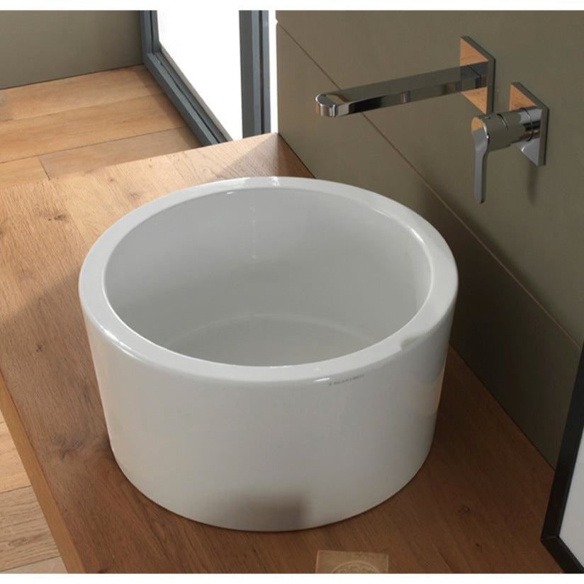 white bathroom sink