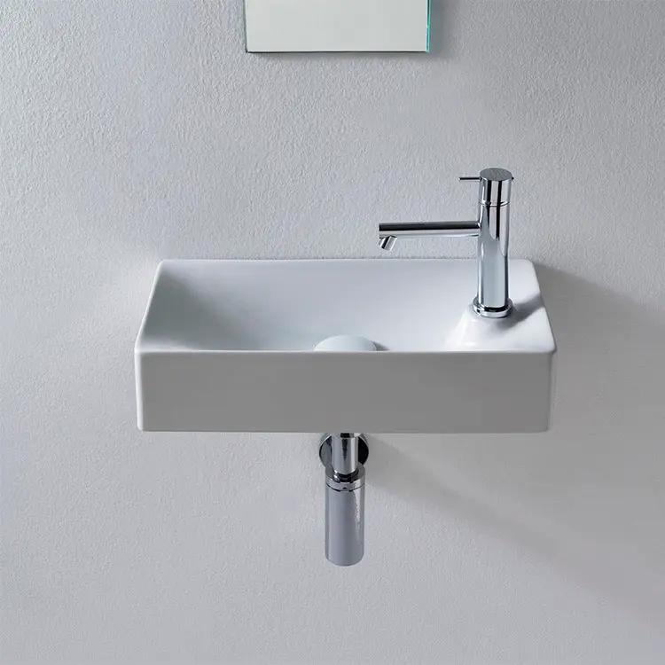 white bathroom sink