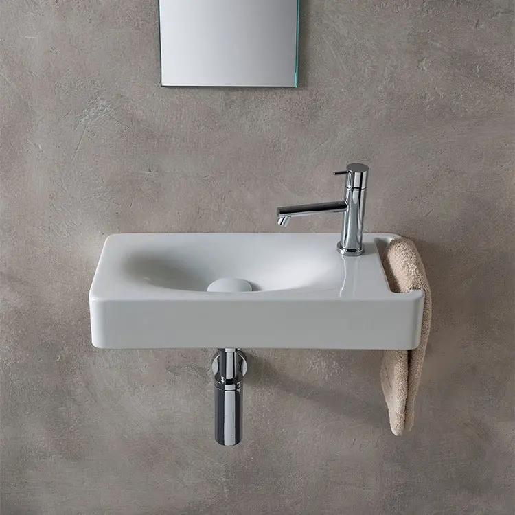 white bathroom sink