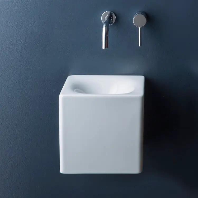 white bathroom sink