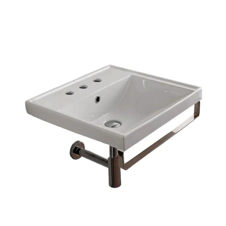 Nameeks Scarabeo 24-1/5" Ceramic Wall Mount Bathroom Sink - Includes Overflow by Nameeks