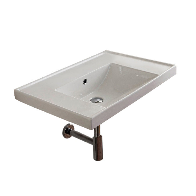 white bathroom sink
