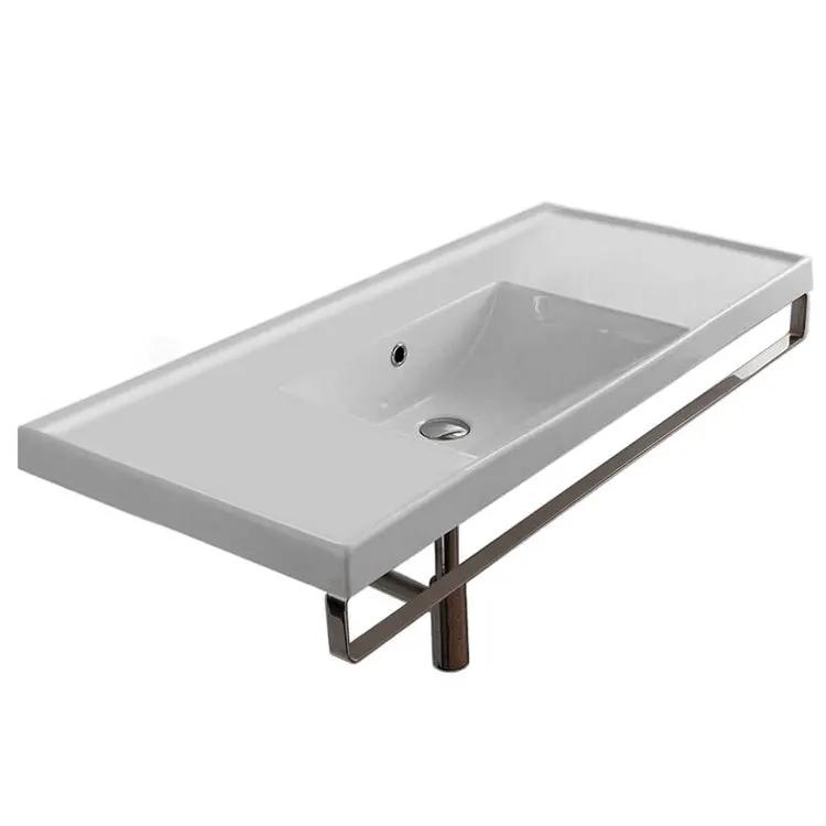 white bathroom sink