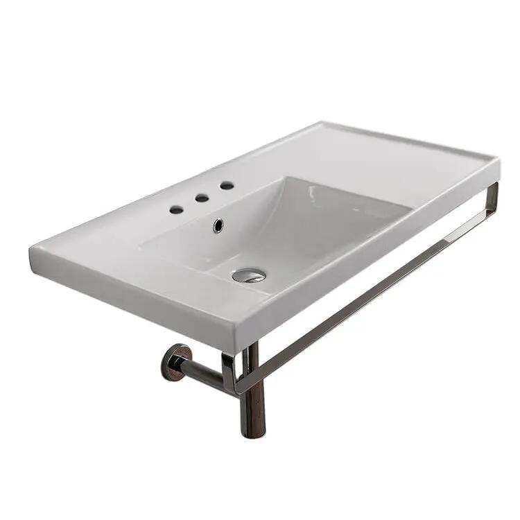 Nameeks Scarabeo 36-1/5" Ceramic Wall Mount Bathroom Sink - Includes Overflow by Nameeks