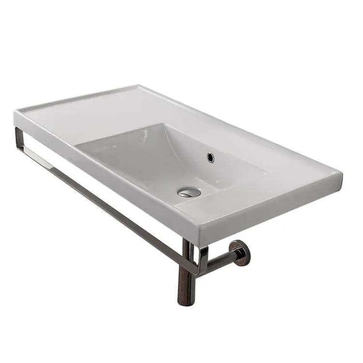 white bathroom sink