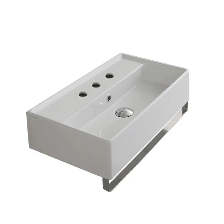 Nameeks Scarabeo 16-1/9" Ceramic Wall Mount Bathroom Sink - Includes Overflow by Nameeks