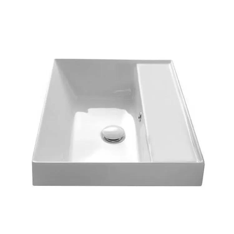 white bathroom sink