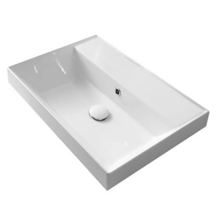 white bathroom sink