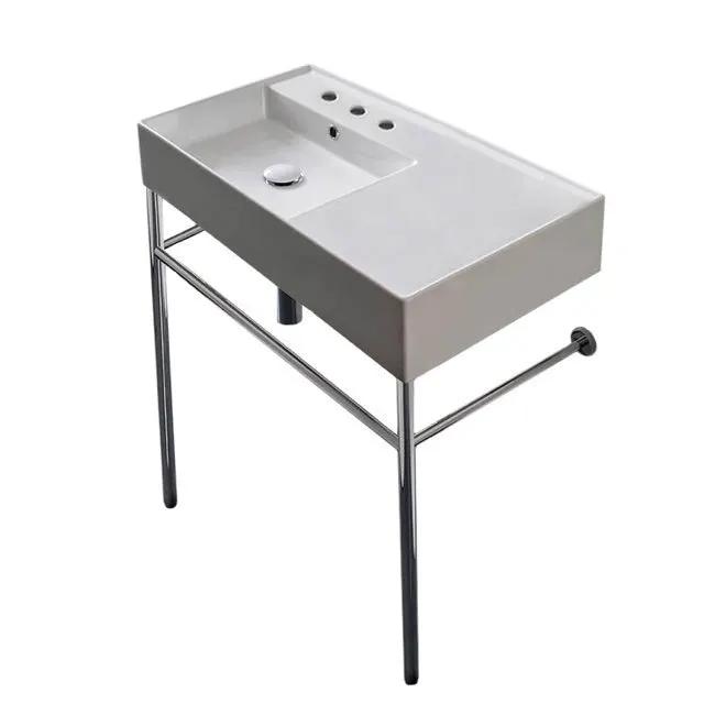 Nameeks Scarabeo Teorema 2.0 32" Ceramic Bathroom Sink for Console Installation - Includes Overflow by Nameeks