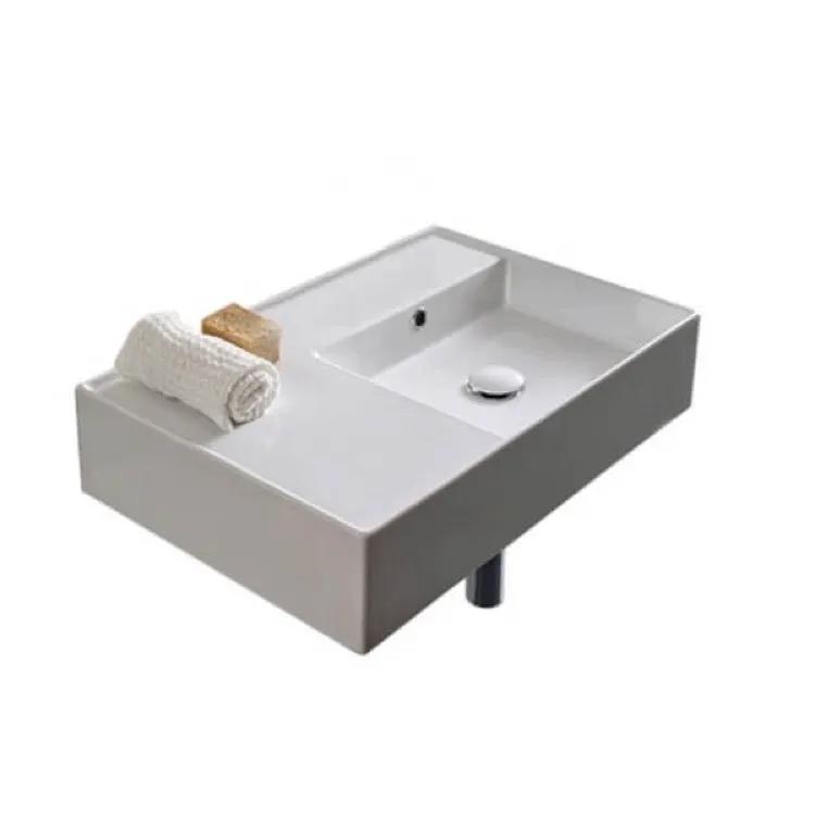 white bathroom sink
