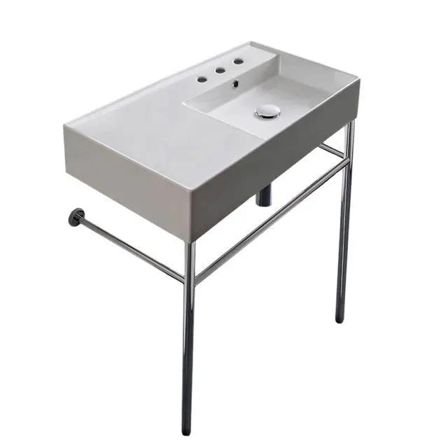 Nameeks Scarabeo Teorema 2.0 32" Rectangular Ceramic Console Bathroom Sink - Includes Overflow by Nameeks