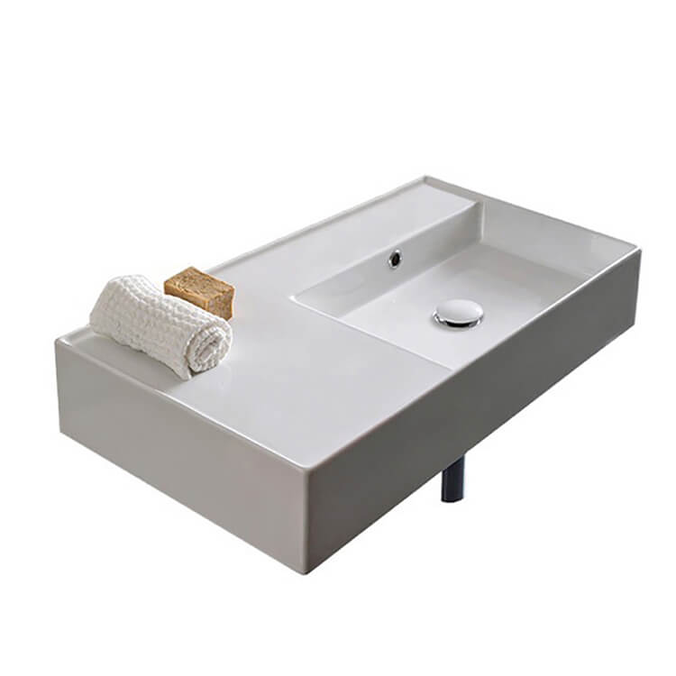 white bathroom sink