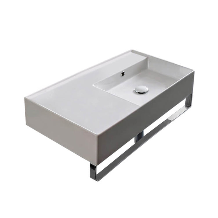 white bathroom sink