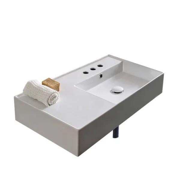 Nameeks Scarabeo Teorema 2.0 32" Rectangular Ceramic Vessel or Wall Mounted Bathroom Sink - Includes Overflow by Nameeks