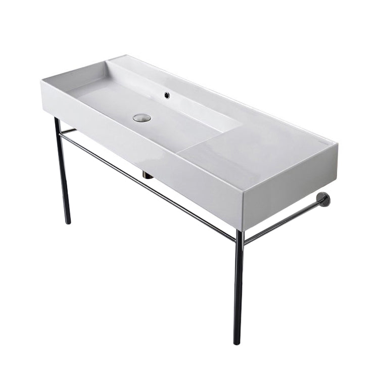 white bathroom sink