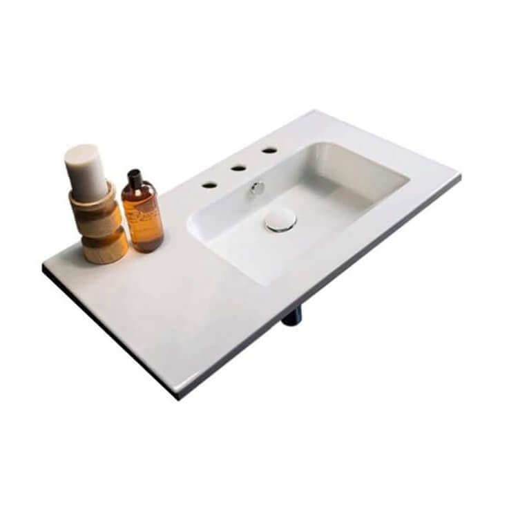 Nameeks Etra Ceramic Wall Mounted Bathroom Sink