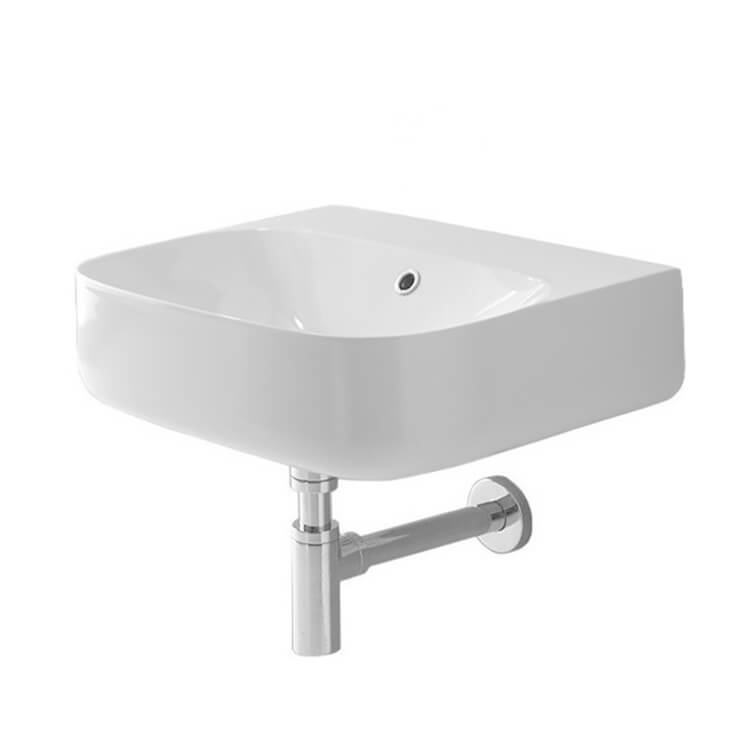 white bathroom sink