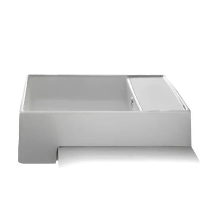 white bathroom sink