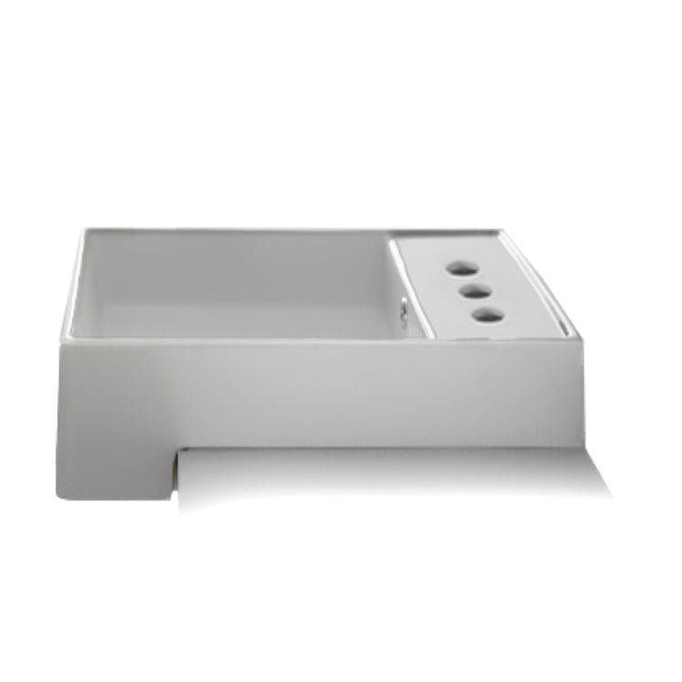 Nameeks Scarabeo 17-7/8" Ceramic Recessed Bathroom Sink - Includes Overflow