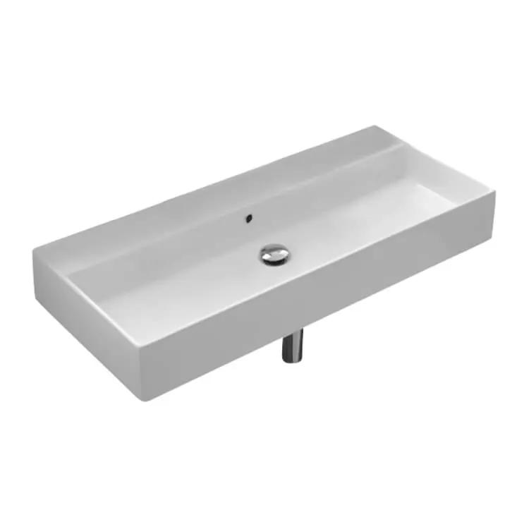white bathroom sink