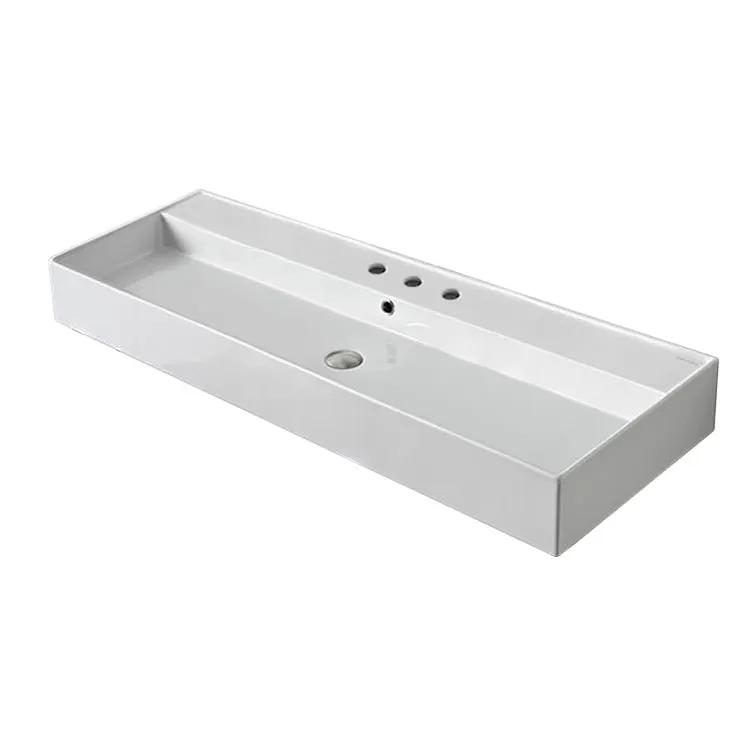 Nameeks Scarabeo 47-1/4" Ceramic Wall Mounted/Vessel Bathroom Sink - Includes Overflow by Nameeks