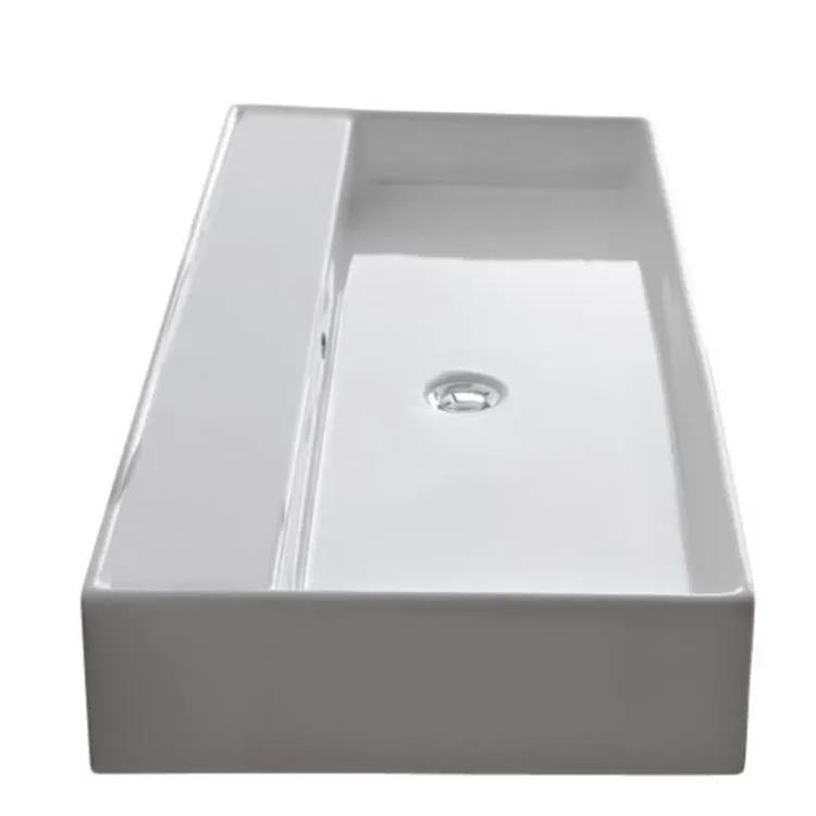 white bathroom sink