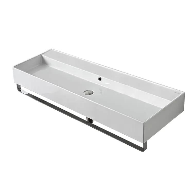 white bathroom sink