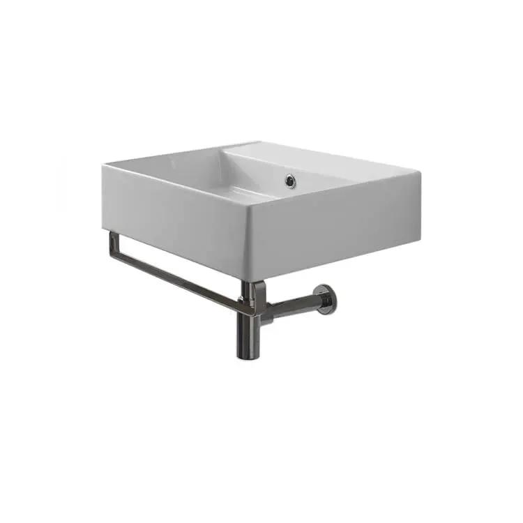 white bathroom sink