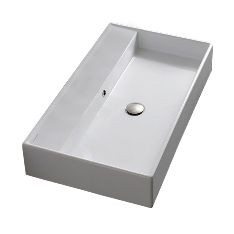 white bathroom sink