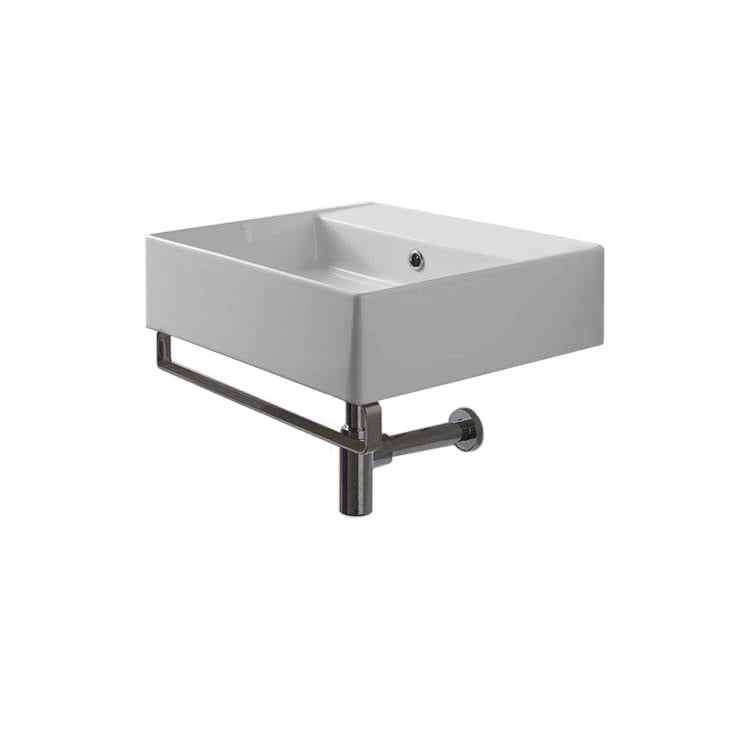 white bathroom sink