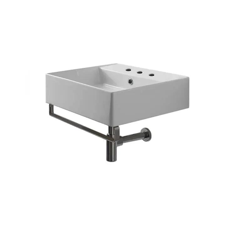 Nameeks Scarabeo 15-2/3" Ceramic Wall Mount Bathroom Sink - Includes Overflow by Nameeks