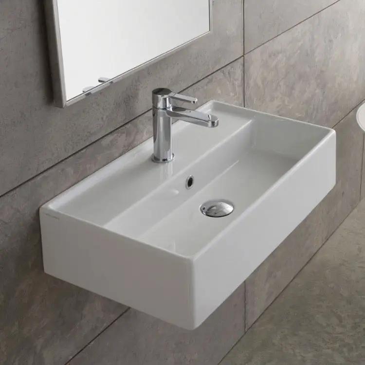 Nameeks Scarabeo Teorema 16-1/8" Ceramic Wall Mounted/Vessel Bathroom Sink - Includes Overflow by Nameeks