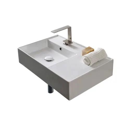 Nameeks Scarabeo Teorema 2.0 24" Ceramic Bathroom Sink for Wall Mounted or Vessel Installation - Includes Overflow by Nameeks