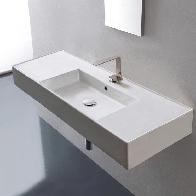 white bathroom sink