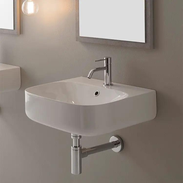 Nameeks 20" Ceramic Wall Mounted Bathroom Sink - Includes Overflow by Nameeks