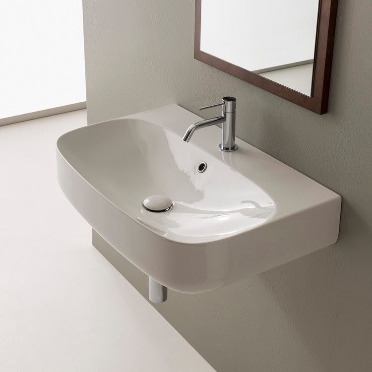 white bathroom sink