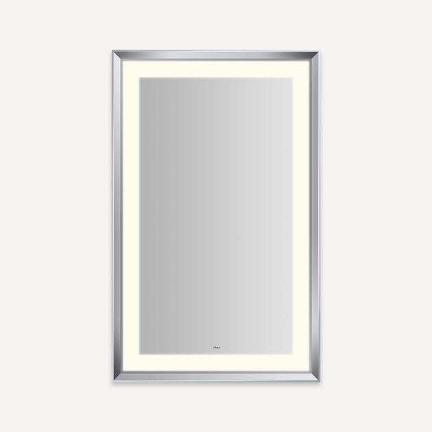chrome lighted mirror