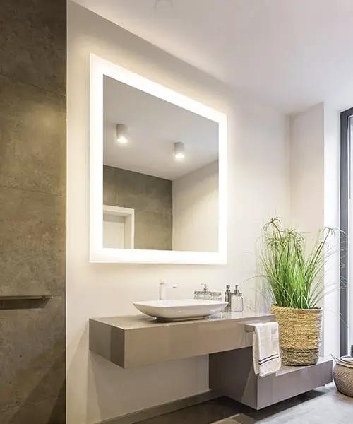 lighted mirror