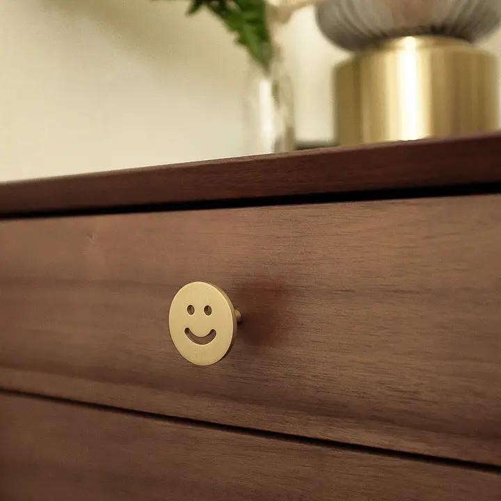 satin brass knob