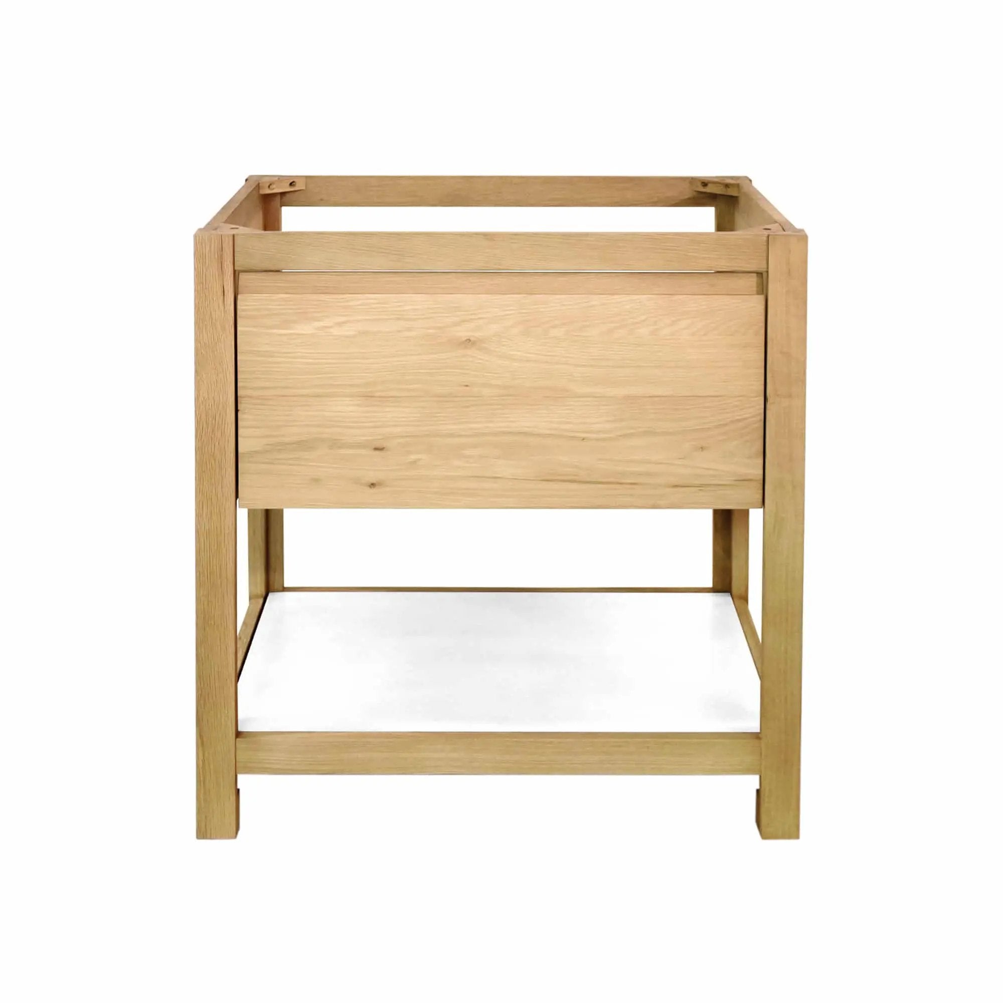Native Trails Solace 30" Oak Bathroom Vanity Base with NativeStone Shelf in Ash by Native Trails