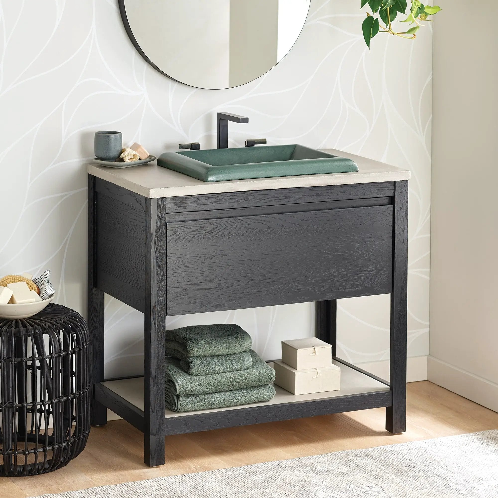 midnight/ash vanity