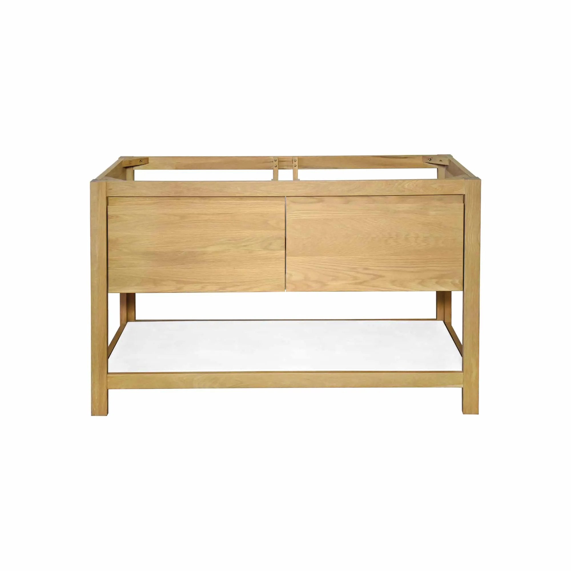 Native Trails Solace 48" Oak Bathroom Vanity Base with NativeStone Shelf in Ash by Native Trails