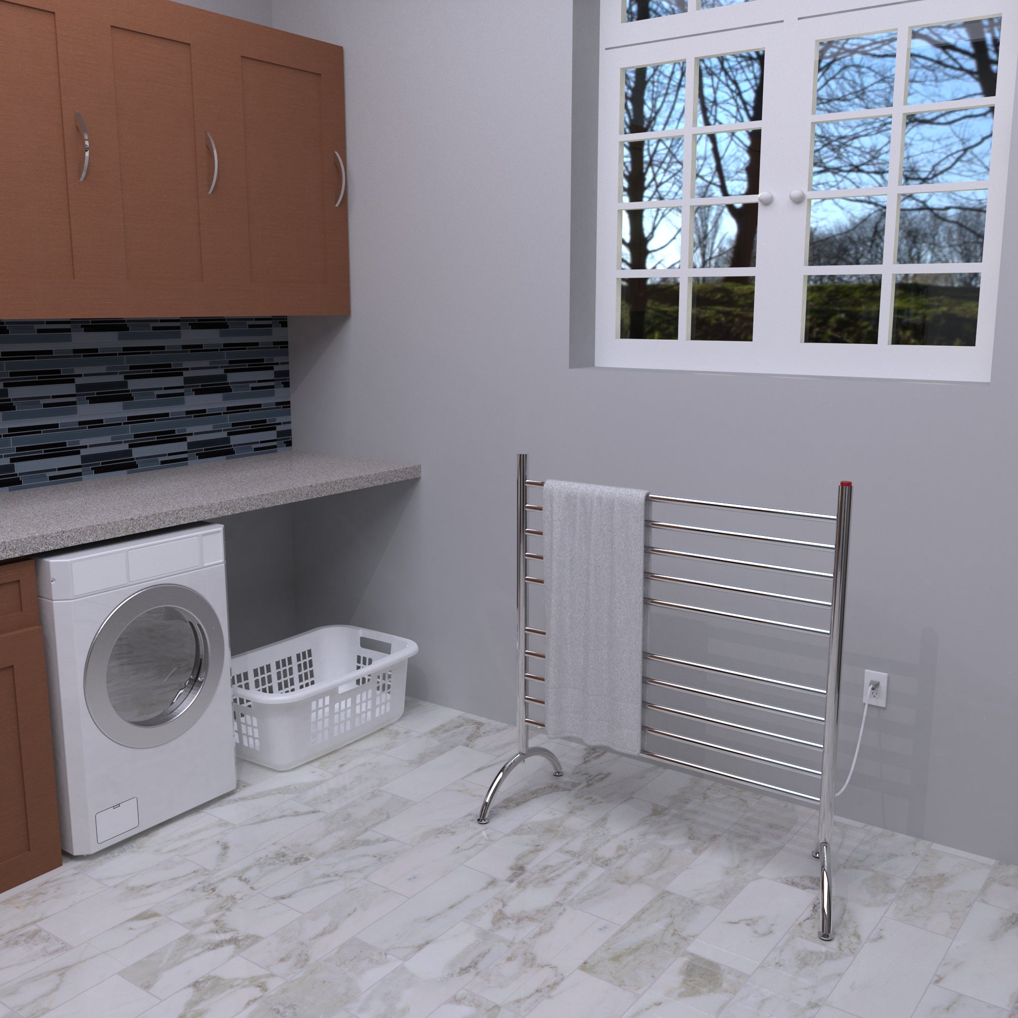 polished towel warmers