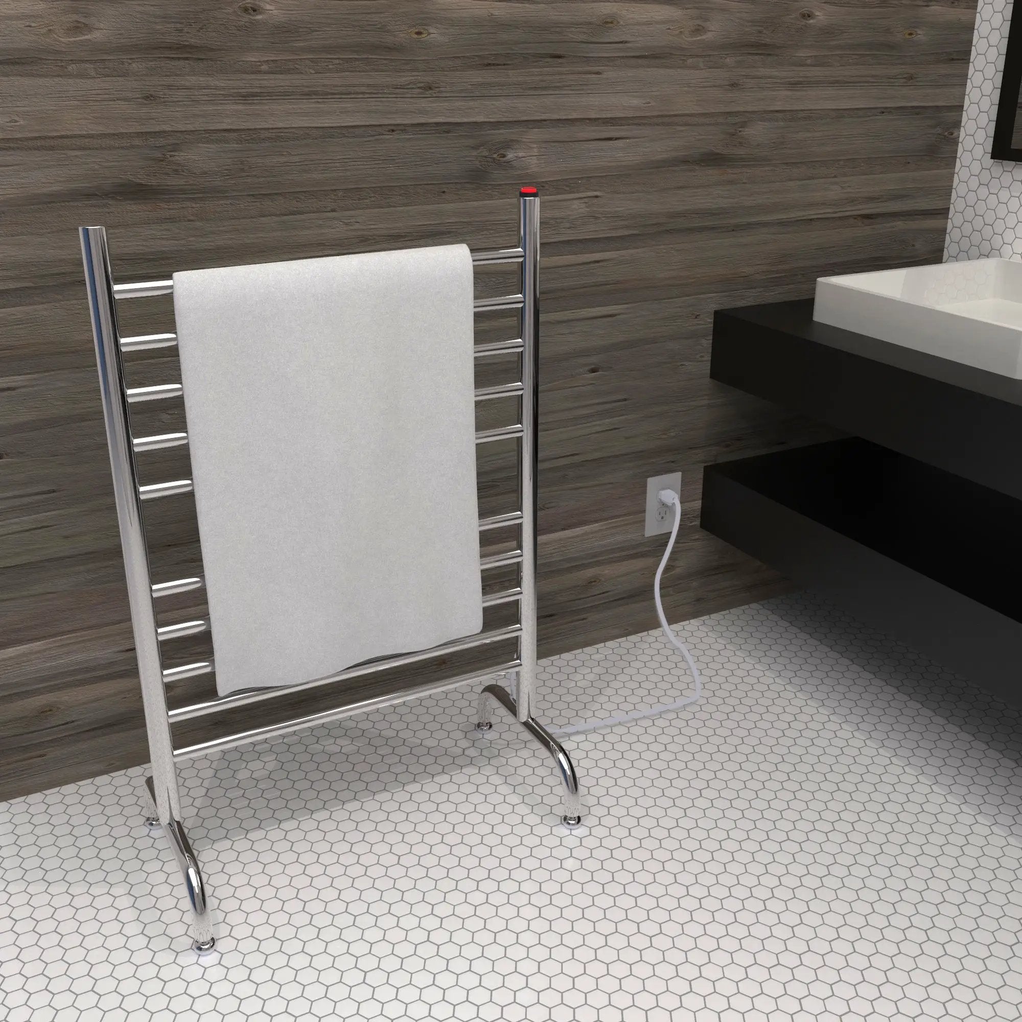 polished towel warmers