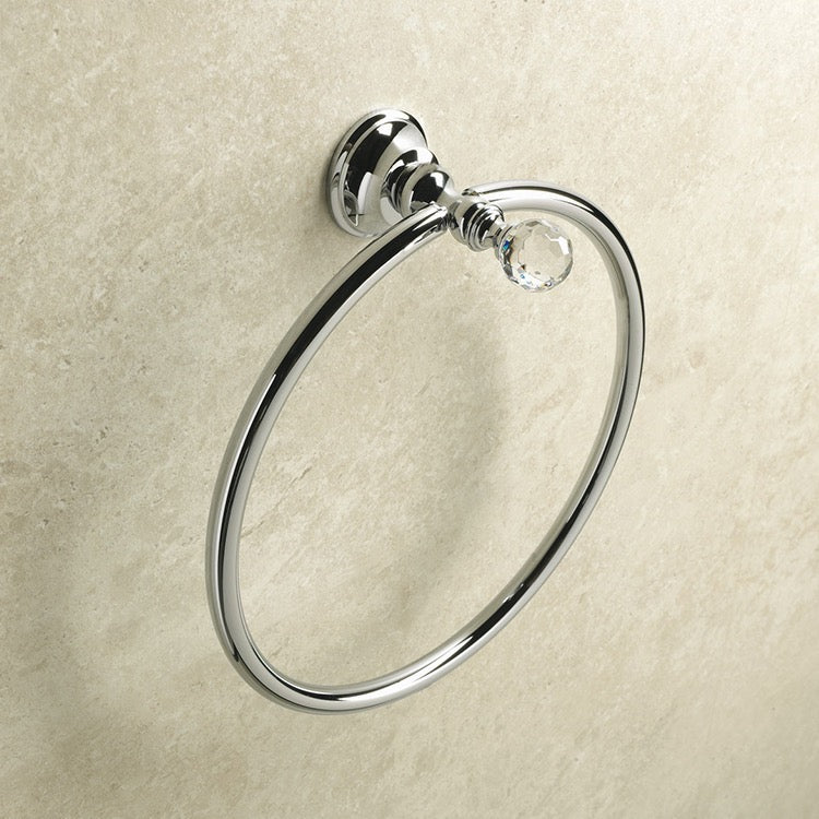 chrome towel ring
