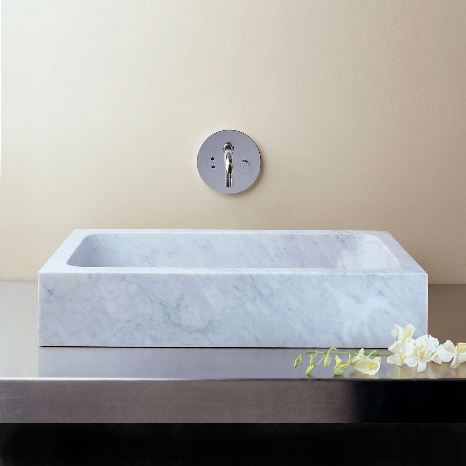 carara marble sink