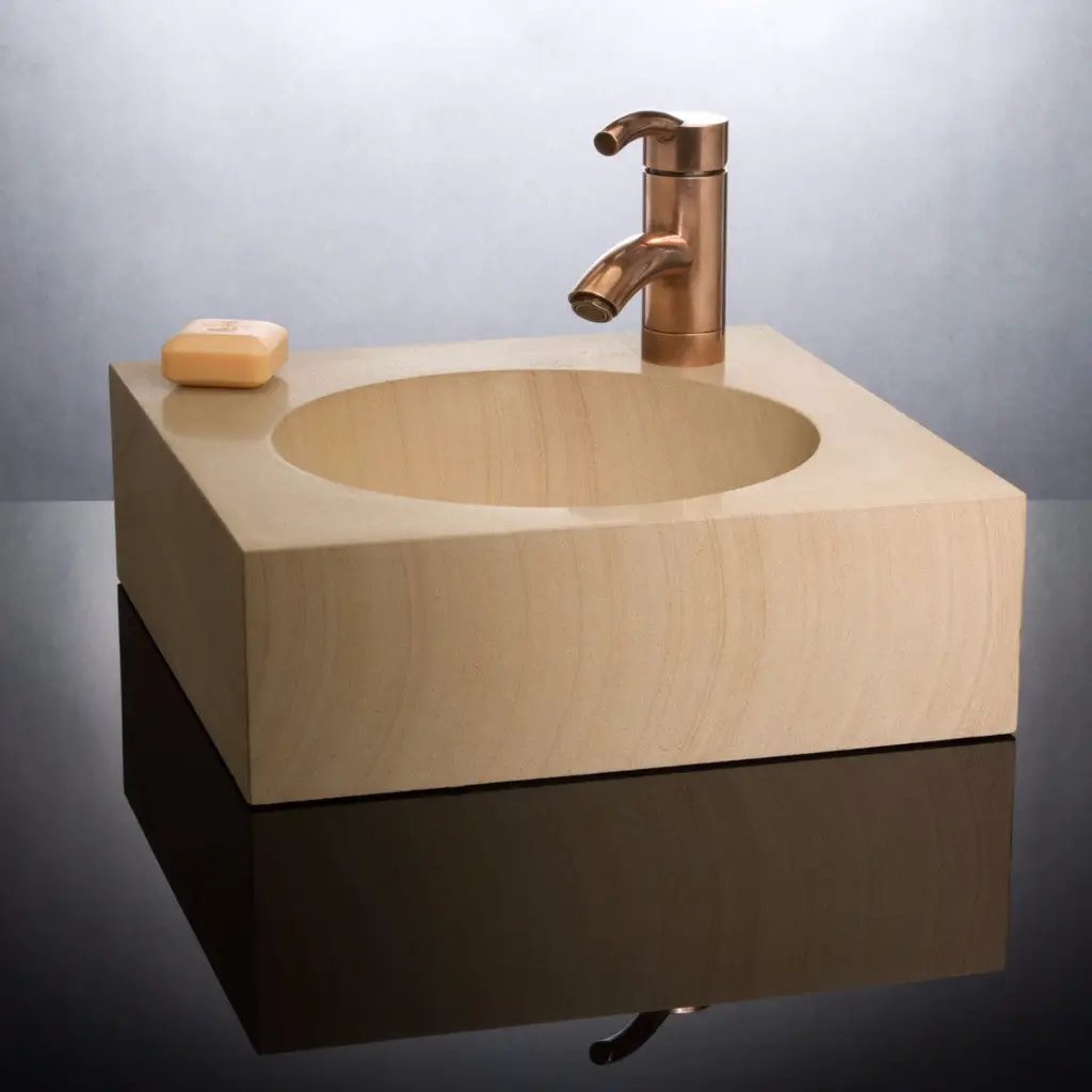 black granite sink