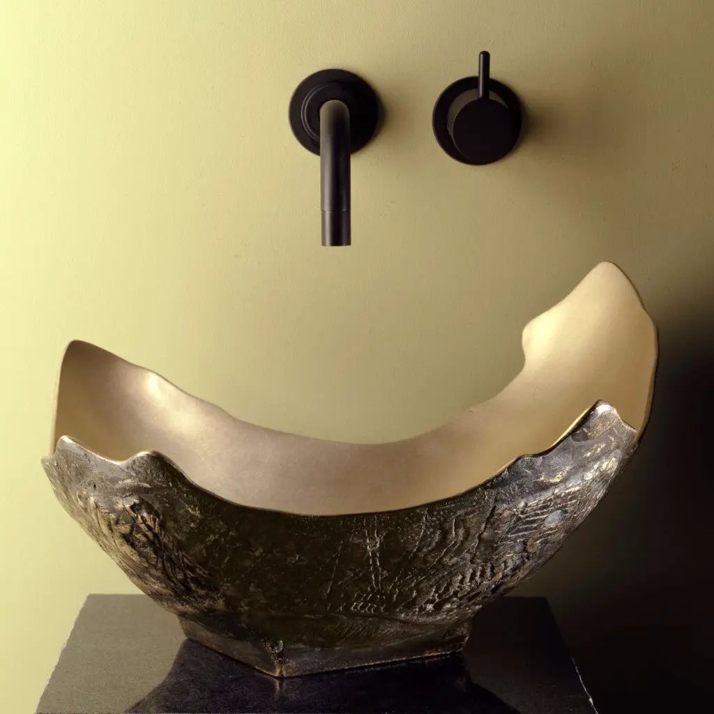 golden bronze sink