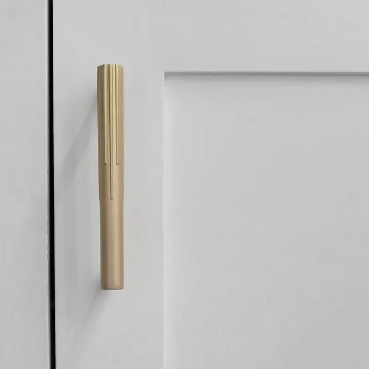 satin brass pull