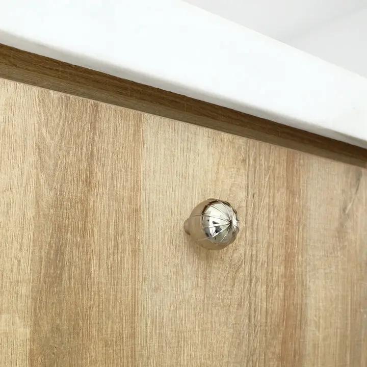polished nickel knob